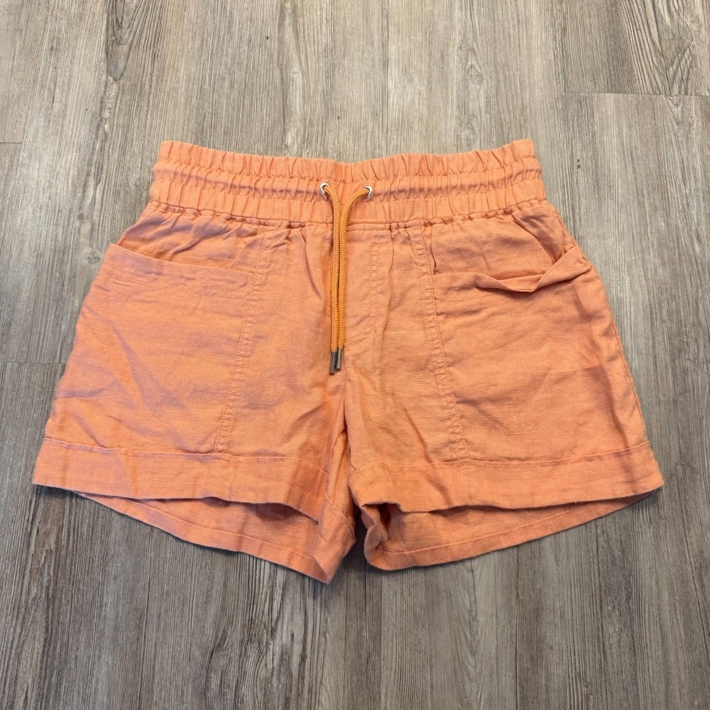 Athleta Womens 2 Cabo Linen 4" Short‎ Coral